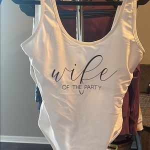 David’s Bridal Wife of the Party One-Piece